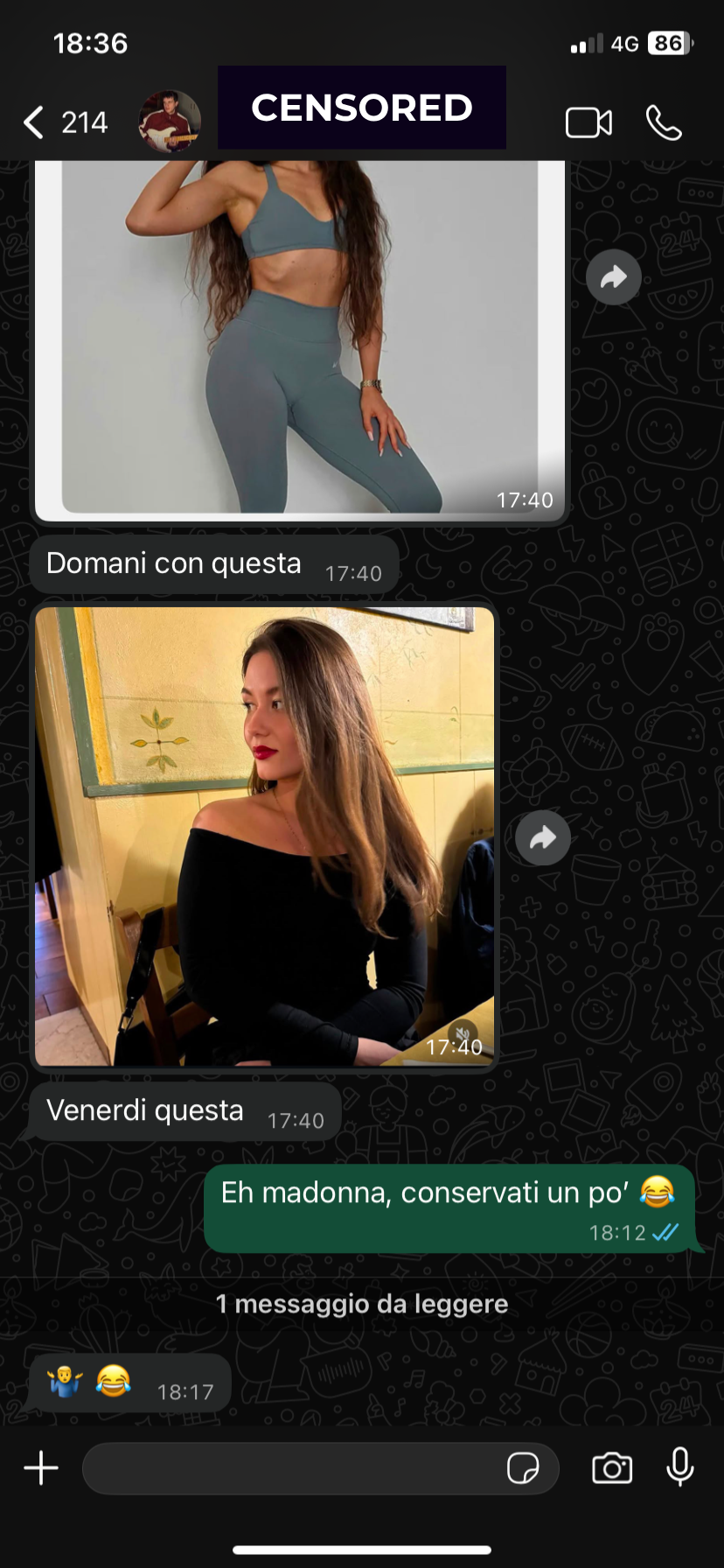 Screenshot risultato Simone